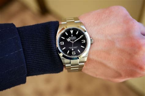 rolex explorer 40 on wrist|which rolex explorer to buy.